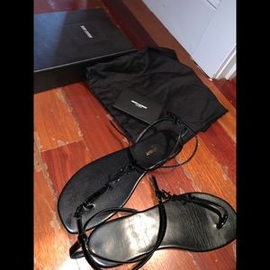 YSL Black Sandal